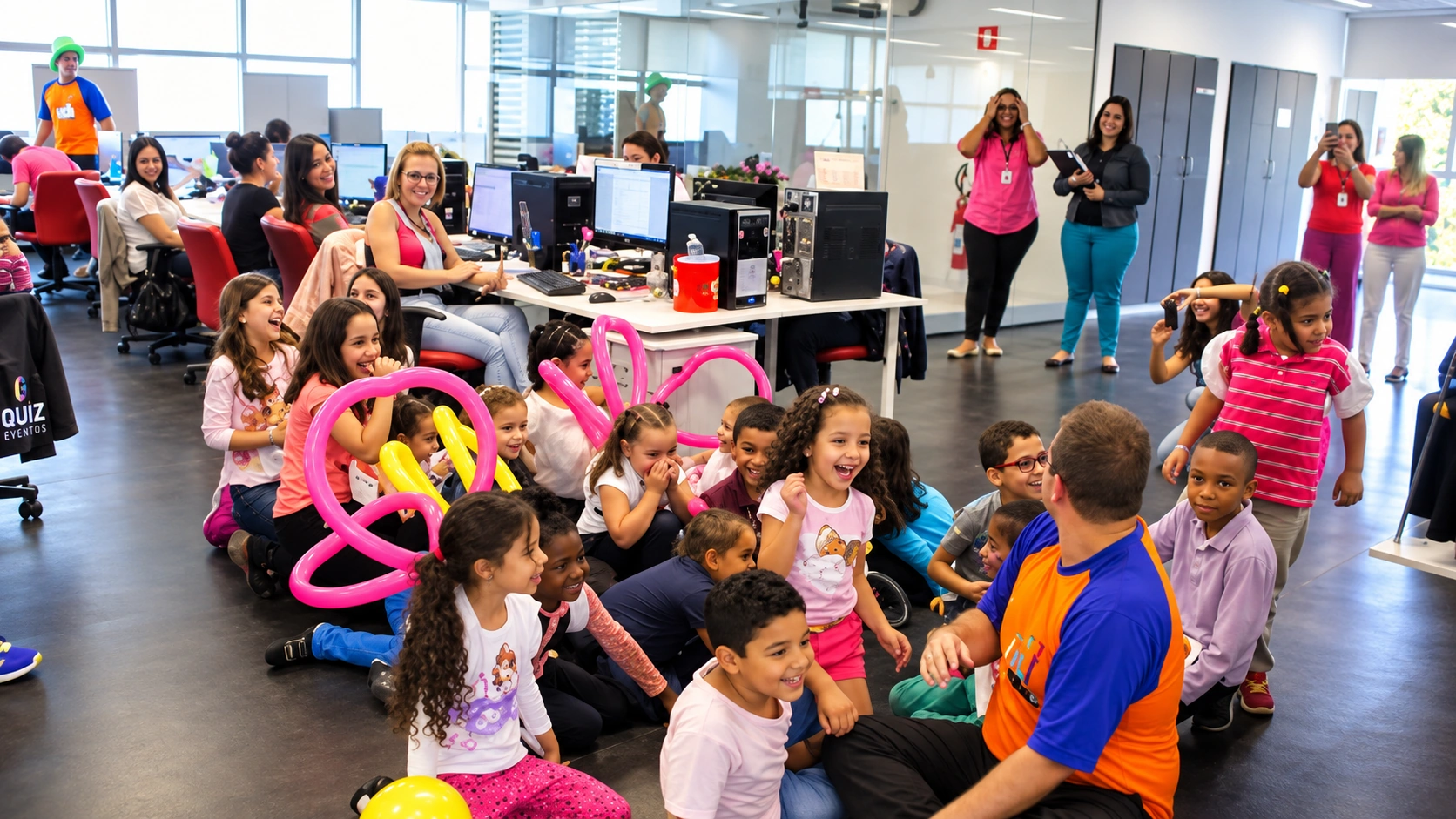 Animador da Quiz Eventos em festa infantil
