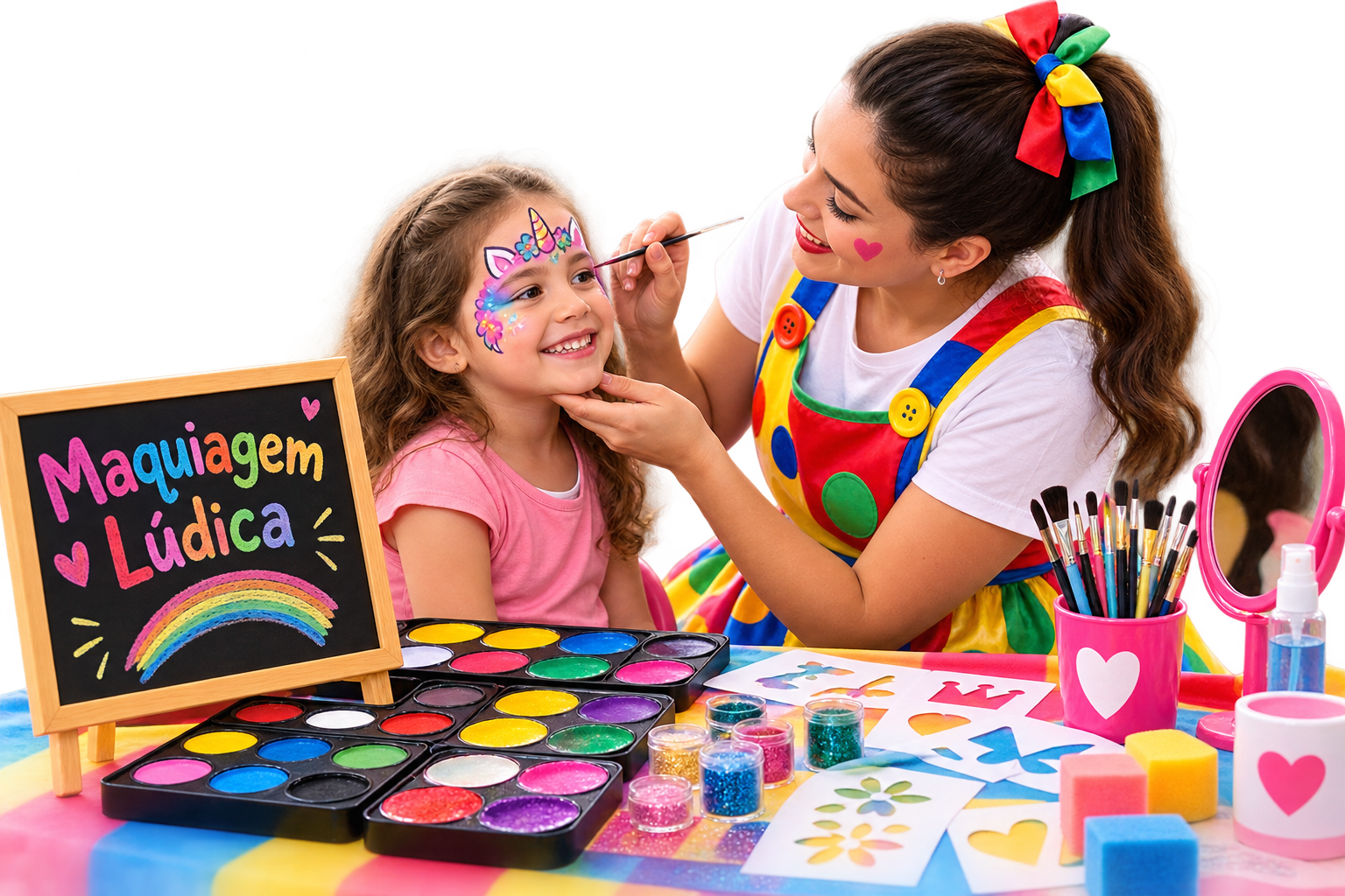 Maquiagem lúdica — Quiz Eventos